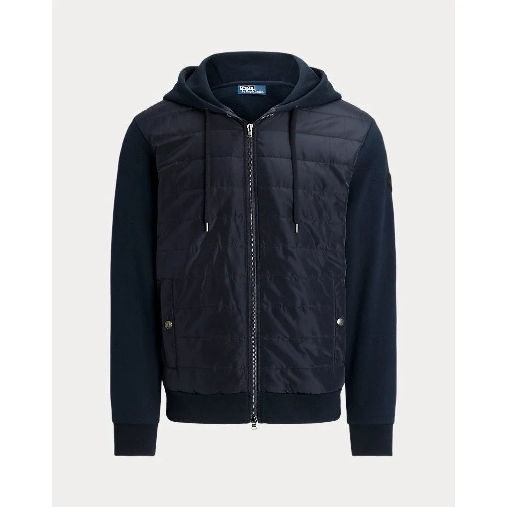 Polo Ralph Lauren Men's Hybrid Hooded Jacket Water Repellent Navy SMALL NEW $398